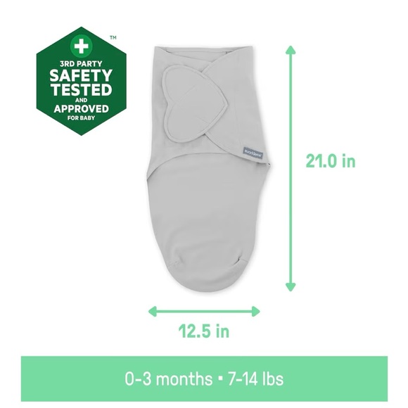 SwaddleMe Swaddles - Set of 3 - Cream, Brown, White - Picture 5 of 12